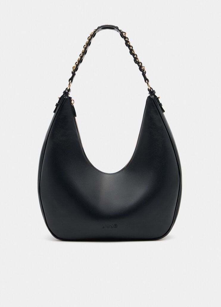 Large hobo bag with chain black Liu Jo - medium Large hobo bag with chain black Liu Jo - medium