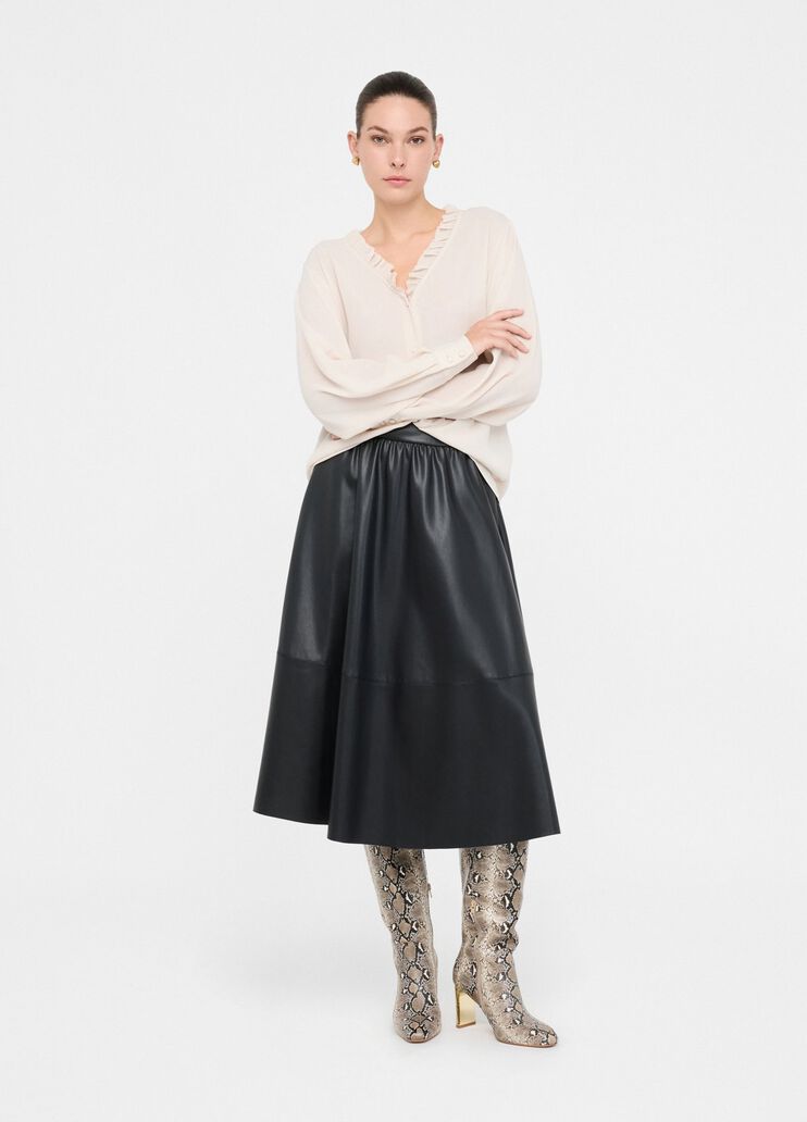 Coated fabric skirt black Liu Jo - medium Coated fabric skirt black Liu Jo - medium