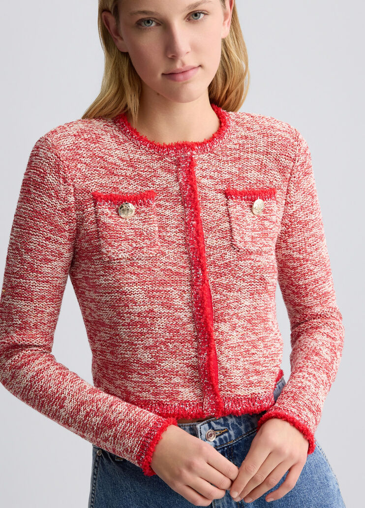 Red knit jacket red Liu Jo - large image number 3 Red knit jacket red Liu Jo - large image number 3