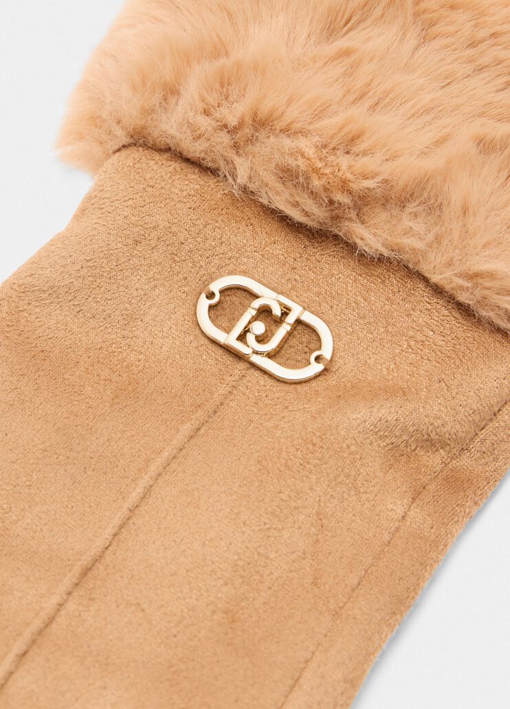 Animal-print gloves camel Liu Jo - large image number 3 Animal-print gloves camel Liu Jo - large image number 3