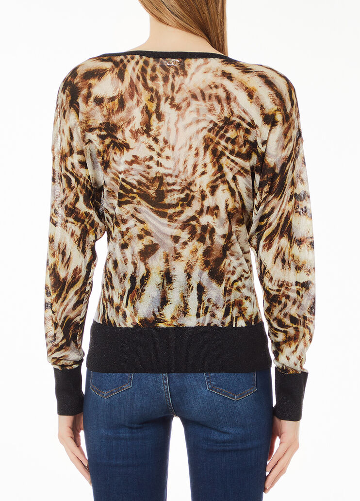 Print jumper brown Liu Jo - medium Print jumper brown Liu Jo - medium