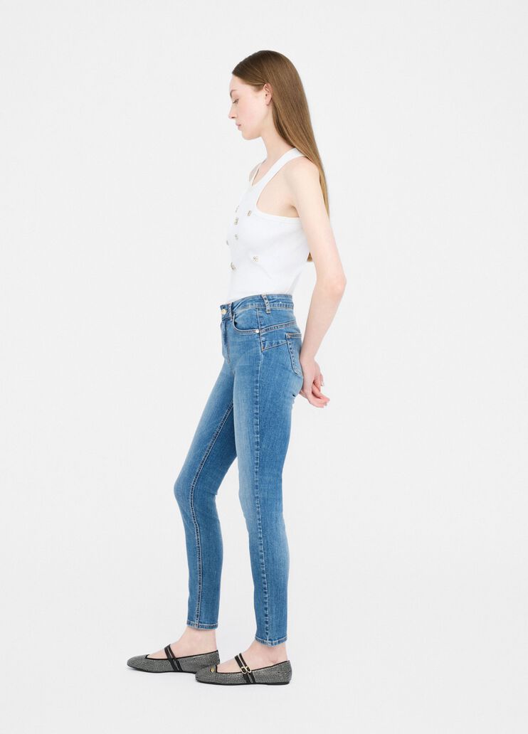 High-rise skinny jeans light blue denim Liu Jo - large image number 3 High-rise skinny jeans light blue denim Liu Jo - large image number 3