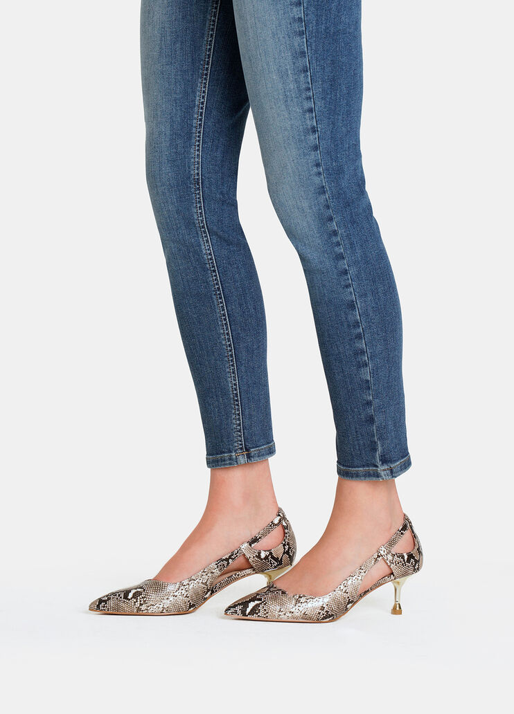 Snakeskin-effect court shoes with cut-out detailing rope Liu Jo - medium Snakeskin-effect court shoes with cut-out detailing rope Liu Jo - medium