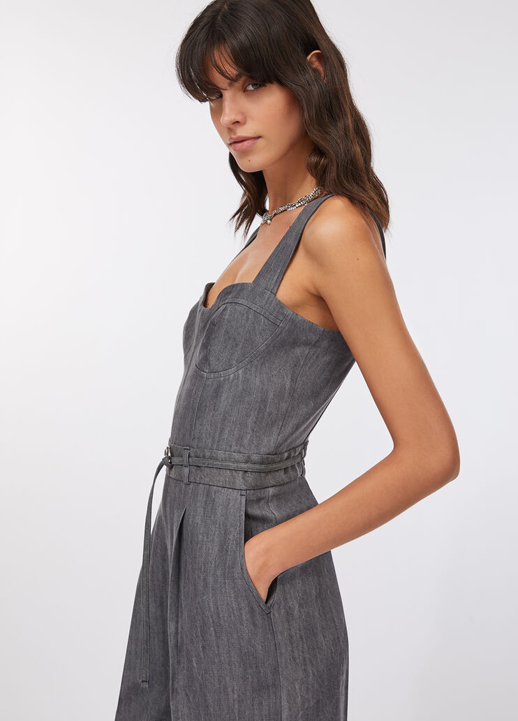 Denim-Jumpsuit Denim-Grau Liu Jo - medium