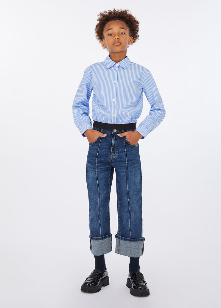 Straight jeans with turn-up dark denim Liu Jo - medium Straight jeans with turn-up dark denim Liu Jo - medium