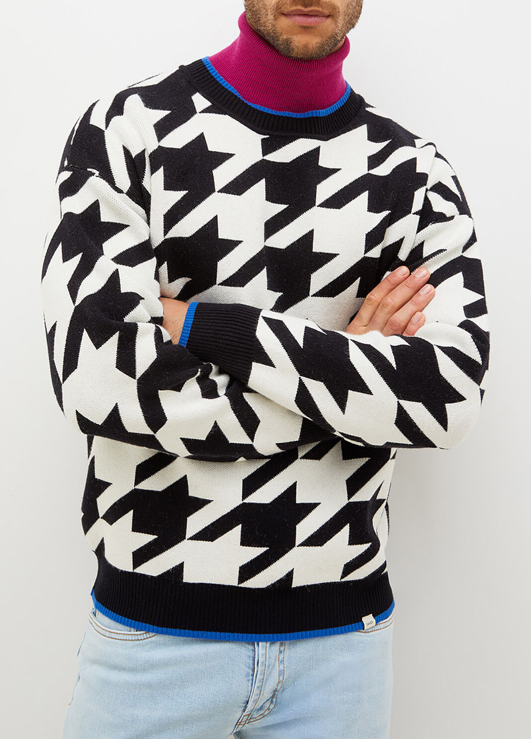 Houndstooth jumper white/black Liu Jo - large image number 0