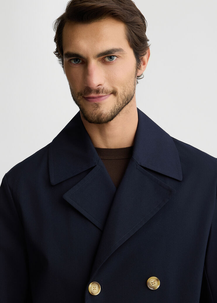 Short double-breasted trench coat dark blue Liu Jo - large image number 3 Short double-breasted trench coat dark blue Liu Jo - large image number 3