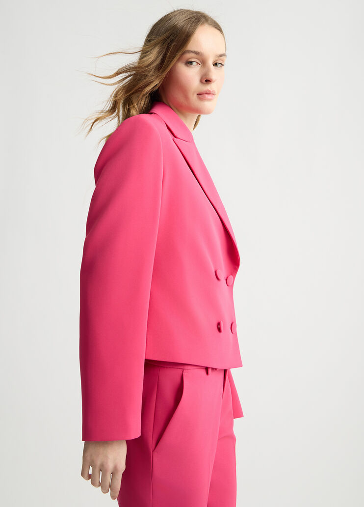 Double-breasted blazer pink Liu Jo - large image number 3 Double-breasted blazer pink Liu Jo - large image number 3