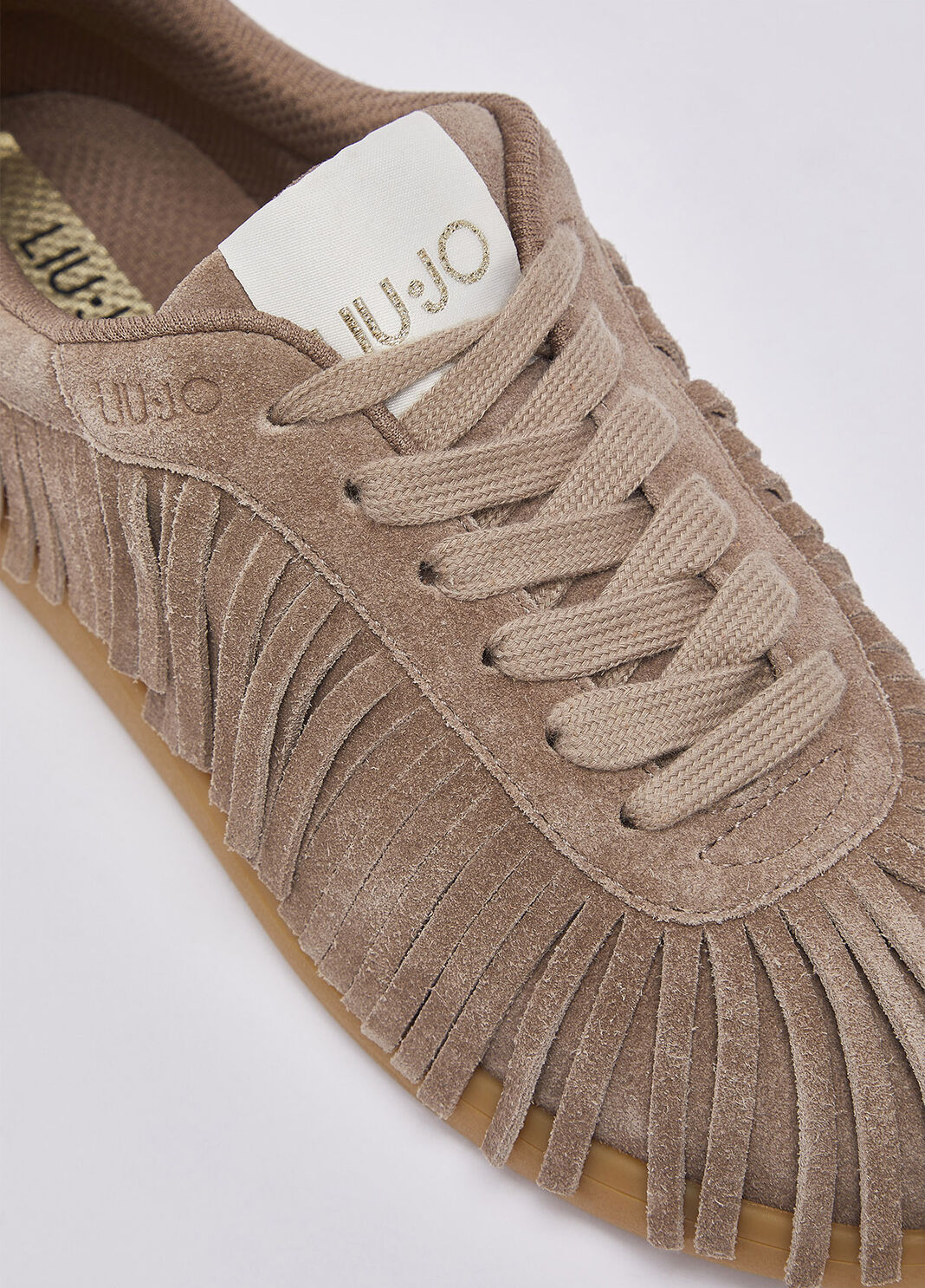 Suede Fringe Sneakers havana Liu Jo - large image number 6