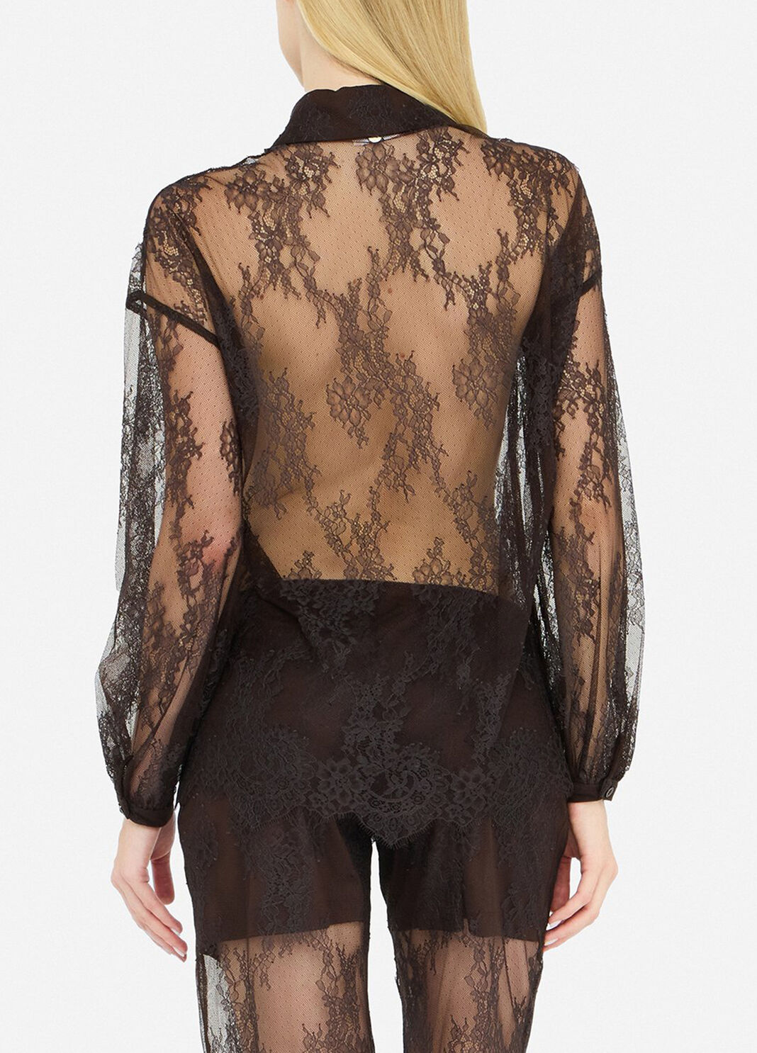Lace shirt dark brown Liu Jo - large image number 1