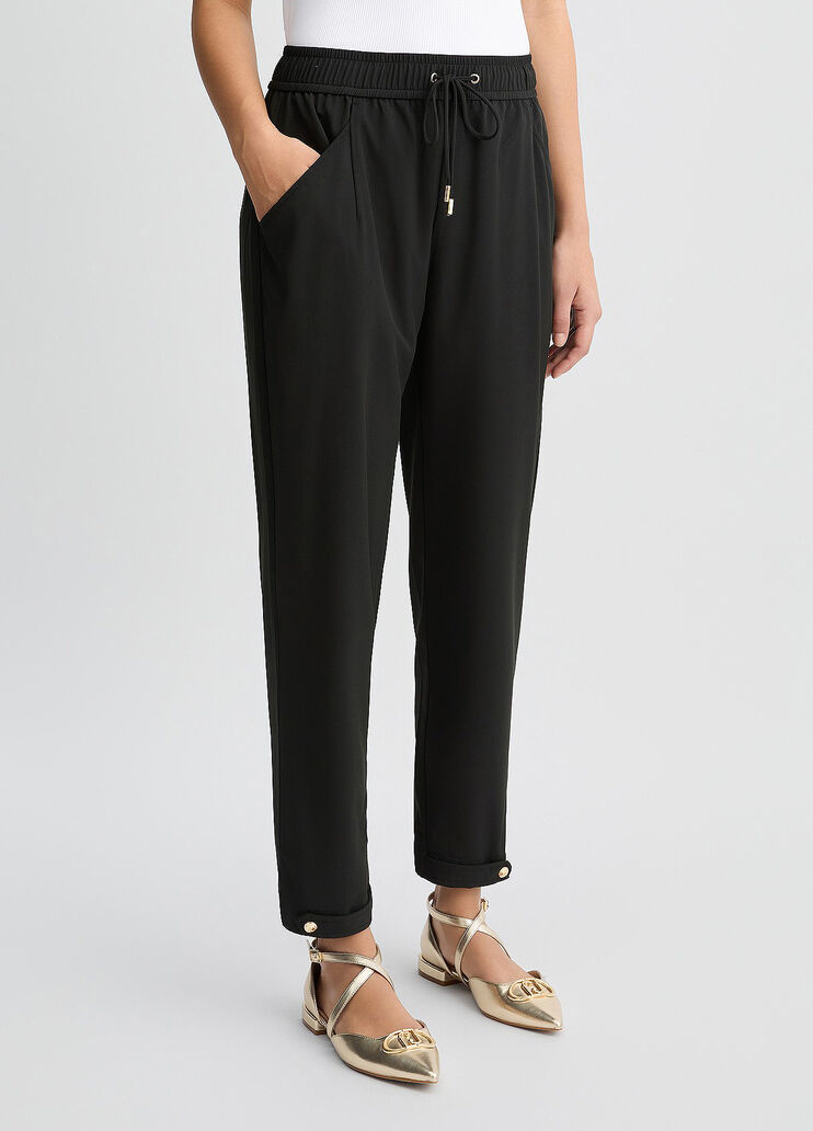 Cropped black trousers black Liu Jo - large image number 0 Cropped black trousers black Liu Jo - large image number 0