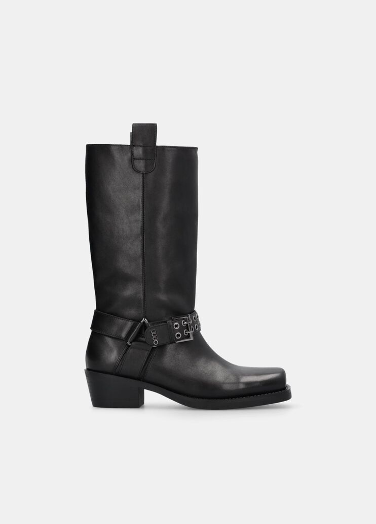 Leather Texan Boots black Liu Jo - medium