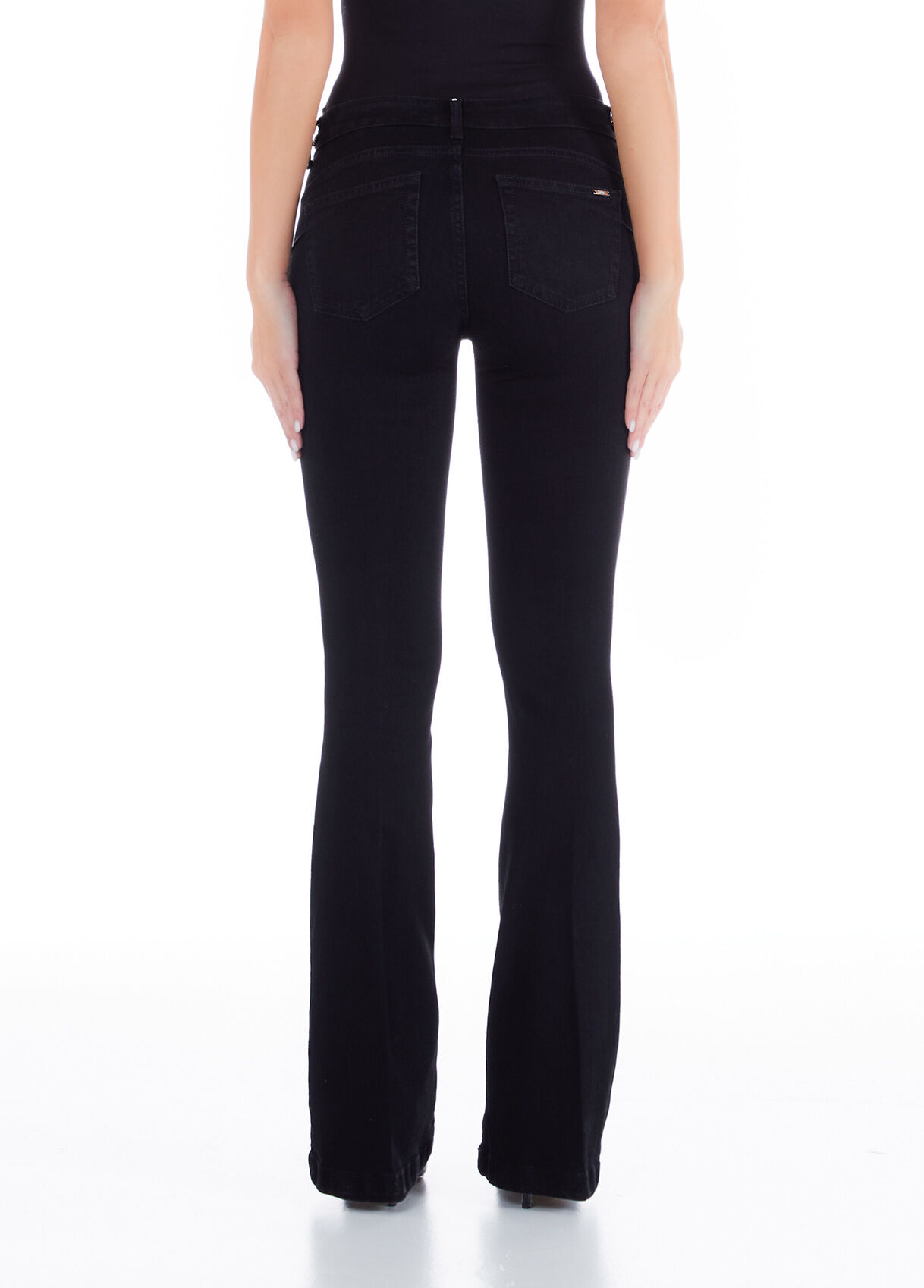 Pantaloni a zampa liu jo shop