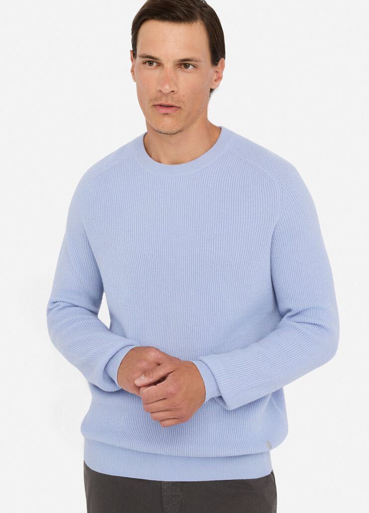 Wool and cashmere jumper air force blue Liu Jo - large image number 4 Wool and cashmere jumper air force blue Liu Jo - large image number 4