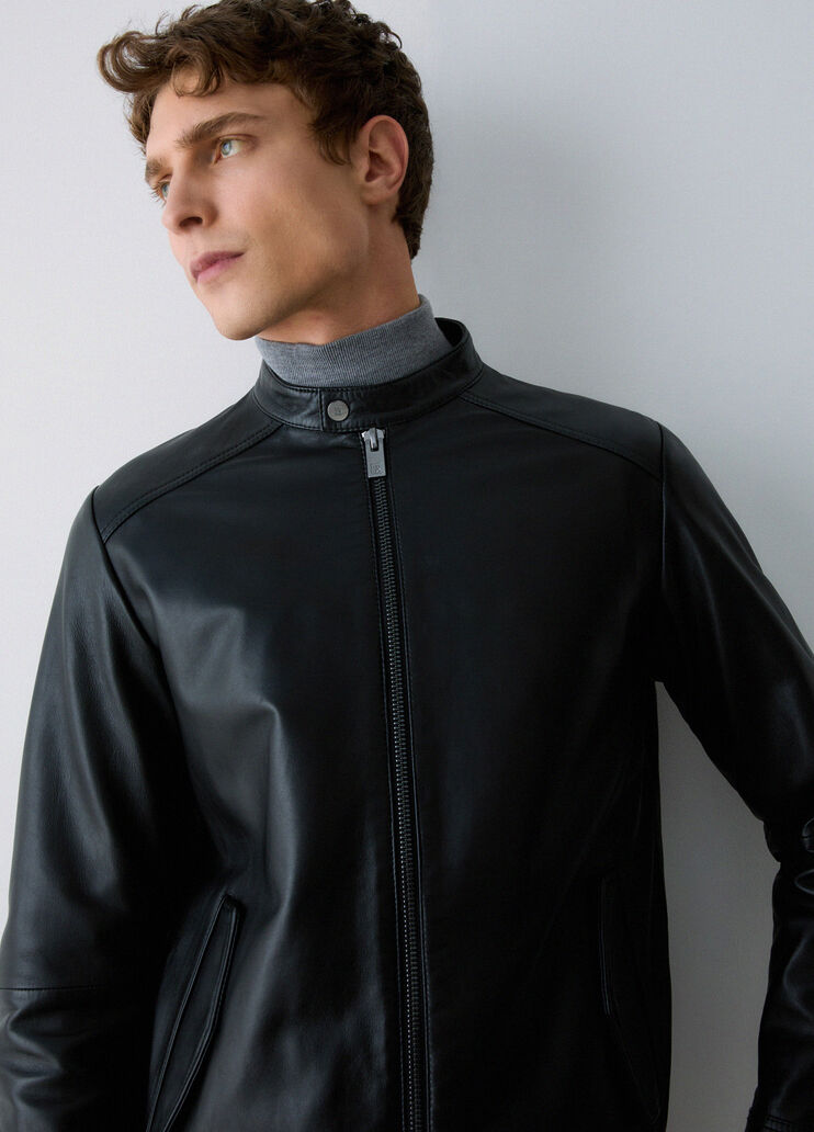 Leather Biker Jacket black Liu Jo - medium