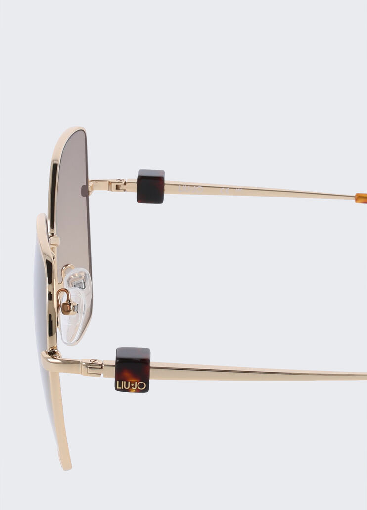 Oversize-Sonnenbrille Gelbgold Liu Jo - large image number 2 Oversize-Sonnenbrille Gelbgold Liu Jo - large image number 2