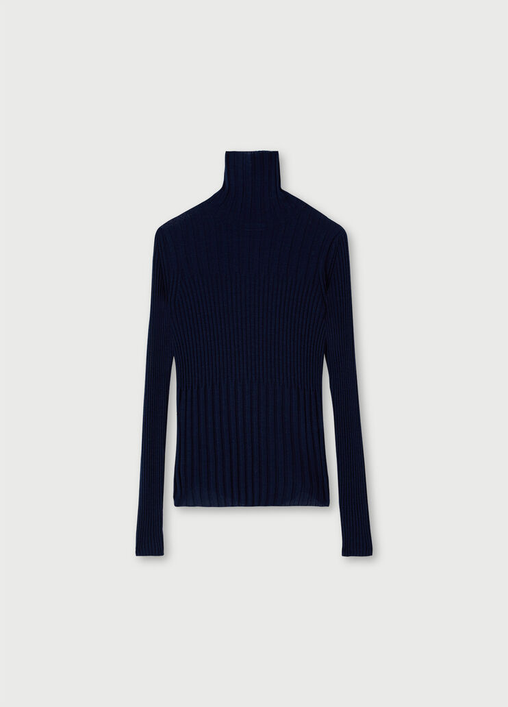 Ribbed turtleneck Dark blue Liu Jo - large image number 4