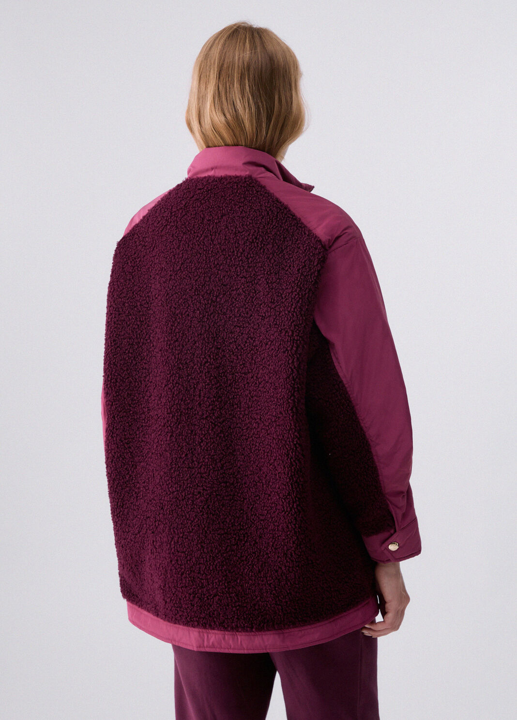 Oversized Teddy Bomber Jacket purple Liu Jo - large image number 1