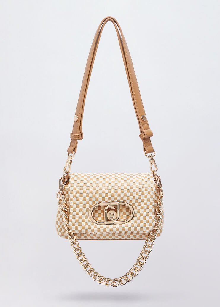 Sac LaPuffy petit format tress&eacute; beige Liu Jo - medium