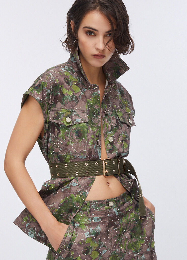 Eyelet belt olive green Liu Jo - medium