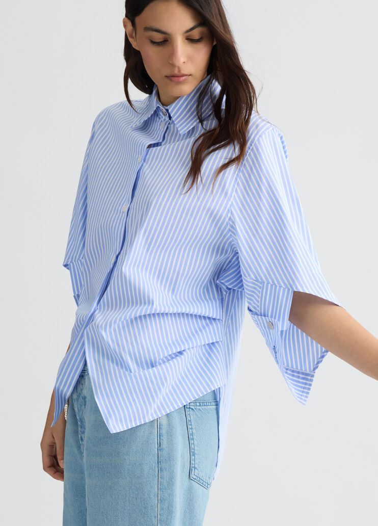 Shirt with wide sleeves light blue Liu Jo - large image number 3 Shirt with wide sleeves light blue Liu Jo - large image number 3