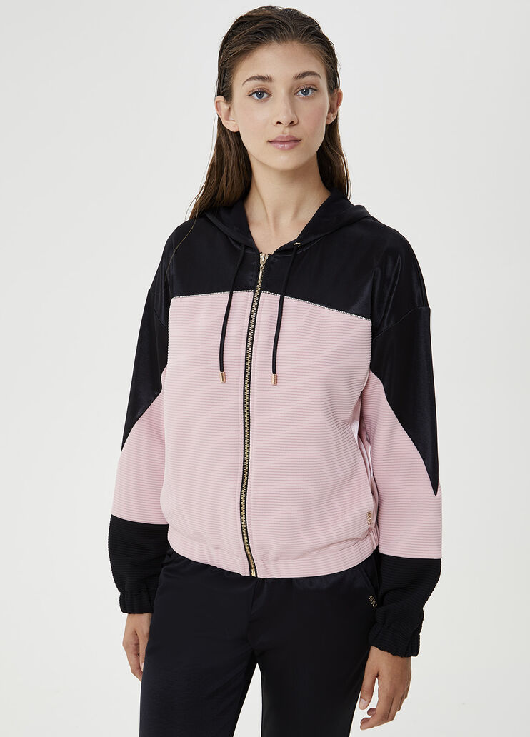 Zip hooded sweatshirt Pink Liu Jo - large image number 0