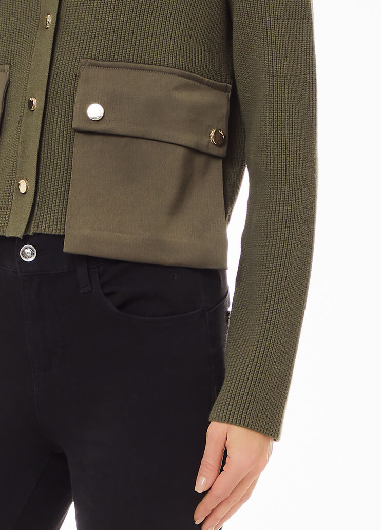 Cardigan en maille avec poches vert Liu Jo - large image number 2