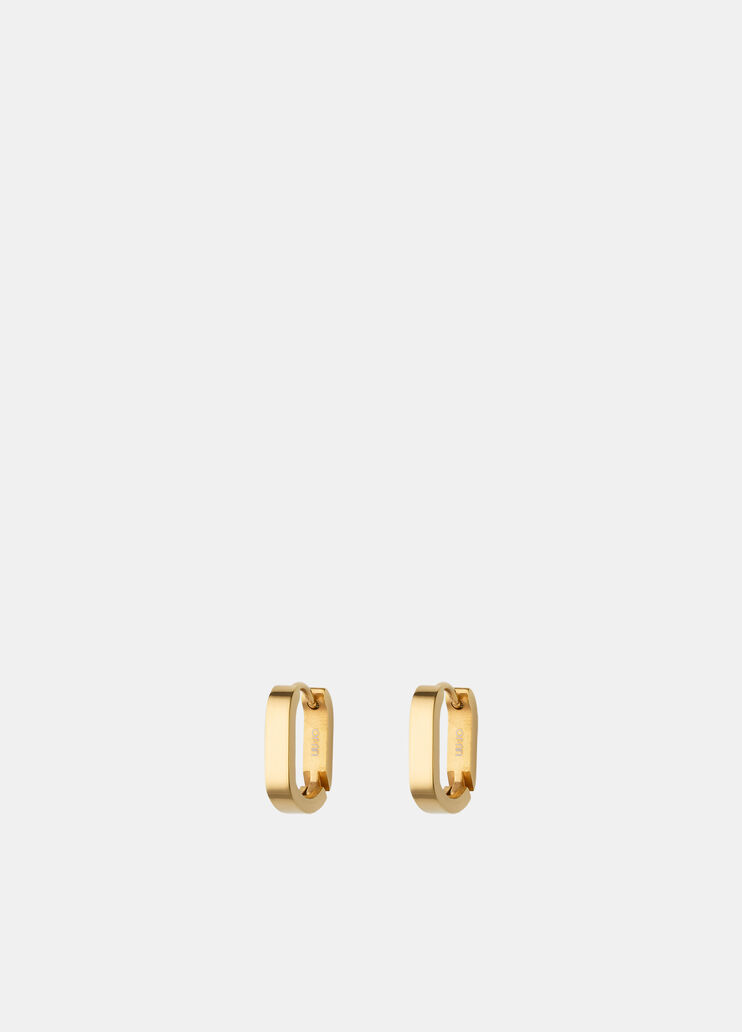 Nickel-free steel earrings gold Liu Jo - medium Nickel-free steel earrings gold Liu Jo - medium