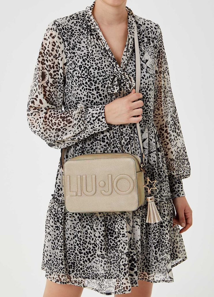 Crossbody bag with logo Light gold Liu Jo - large image number 1