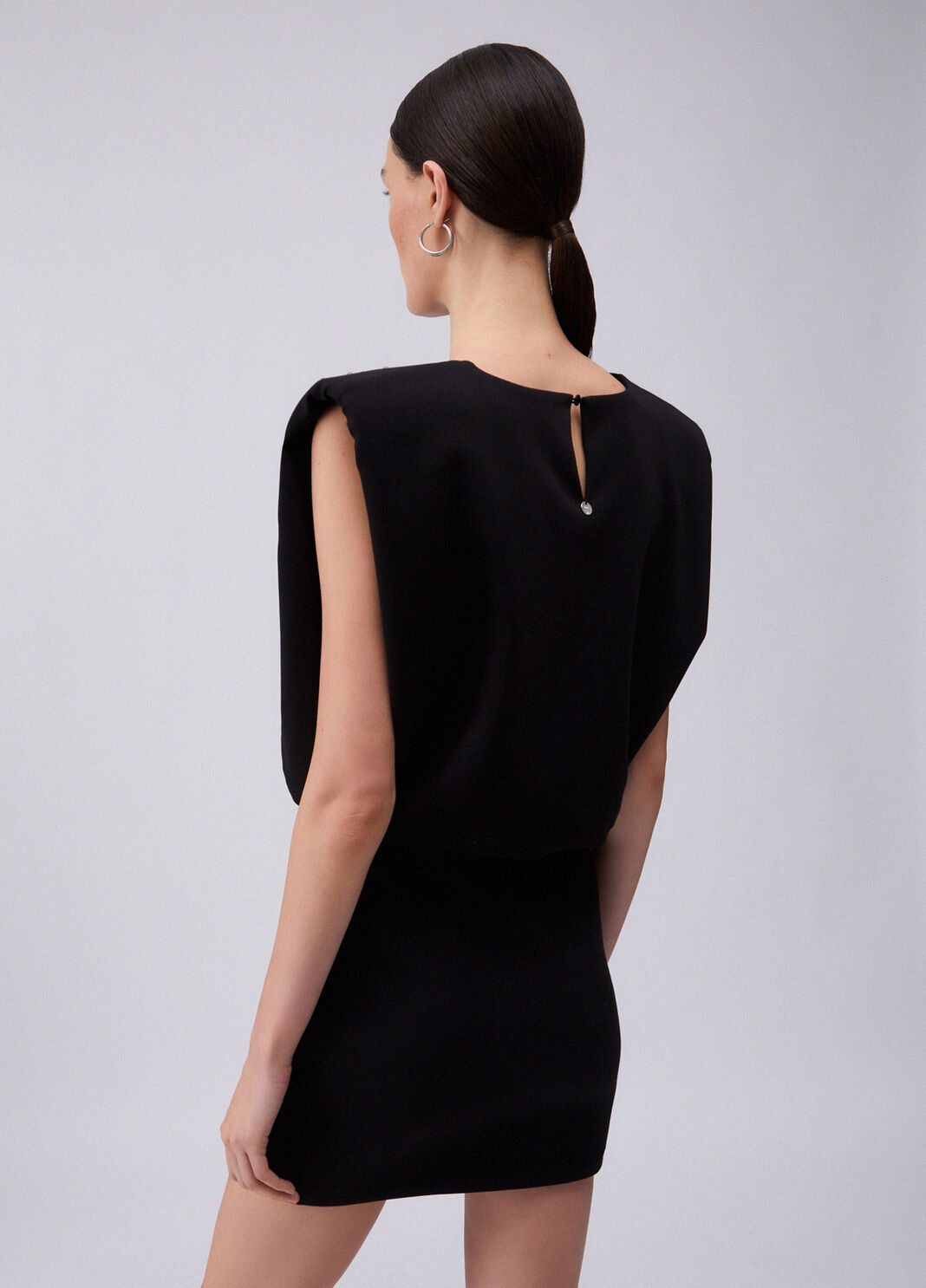 Kurzes Kleid mit Strass schwarz Liu Jo - large image number 1