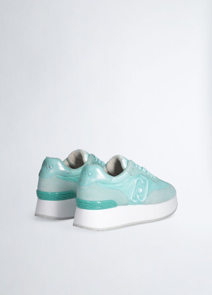 Faded platform sneakers Aqua Liu Jo - large image number 3 Faded platform sneakers Aqua Liu Jo - large image number 3