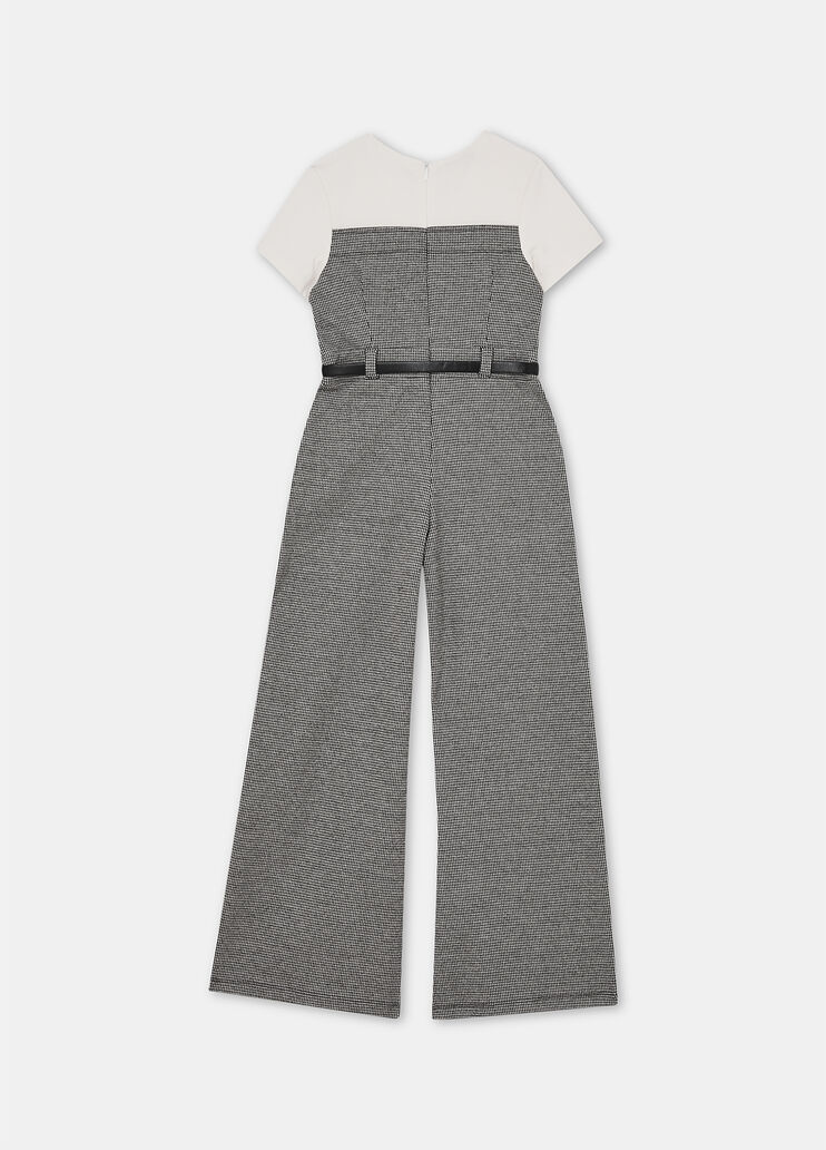 Jumpsuit mit Hahnentrittmuster aus Baumwolle Hahnentrittmuster Liu Jo - large image number 3 Jumpsuit mit Hahnentrittmuster aus Baumwolle Hahnentrittmuster Liu Jo - large image number 3