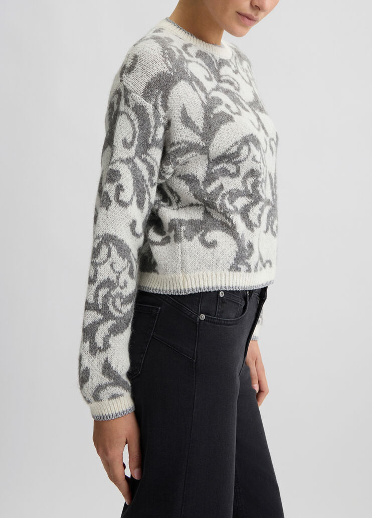 Jacquard-Pullover weiß Liu Jo - large image number 2 Jacquard-Pullover weiß Liu Jo - large image number 2