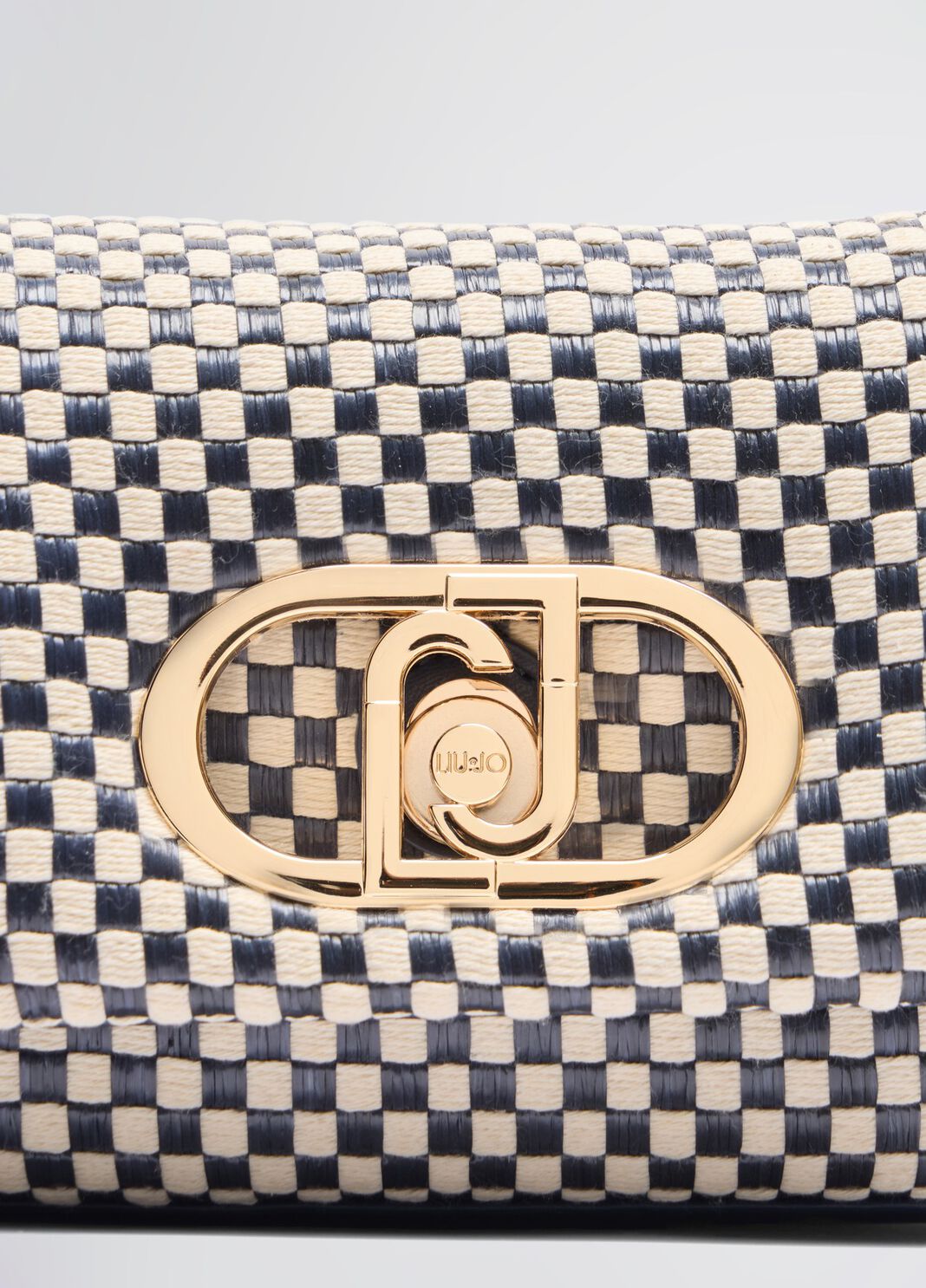 Kleine Tasche LaPuffy Vichy-Muster wei&szlig;/blau Liu Jo - large image number 5