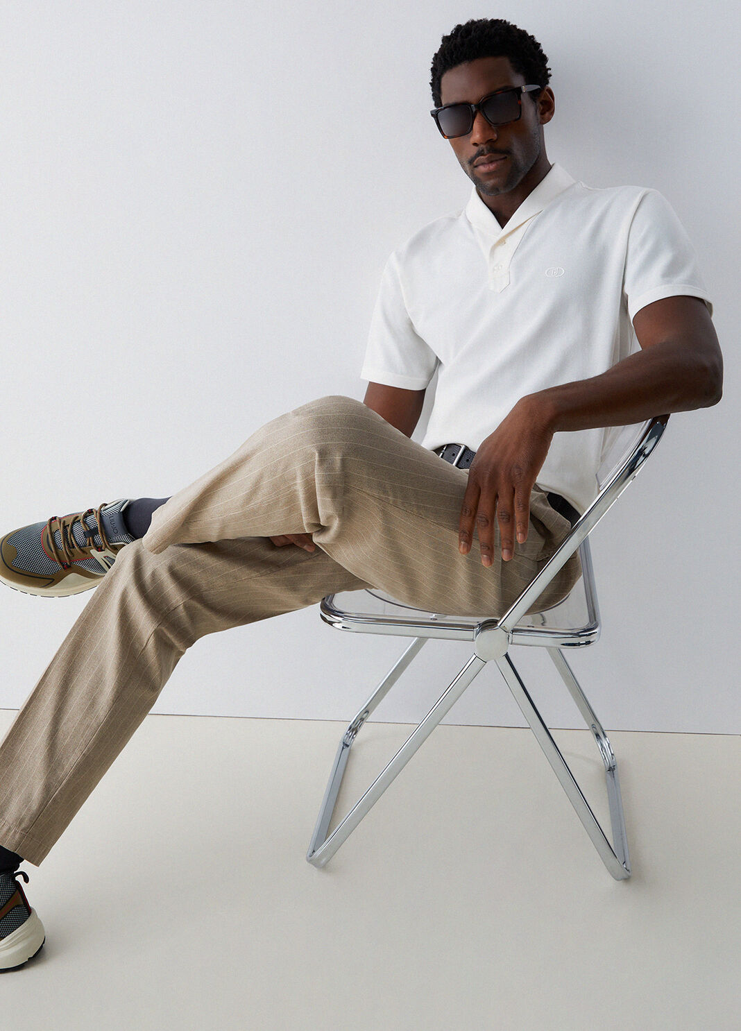 Pinstripe chinos beige Liu Jo - large image number 3