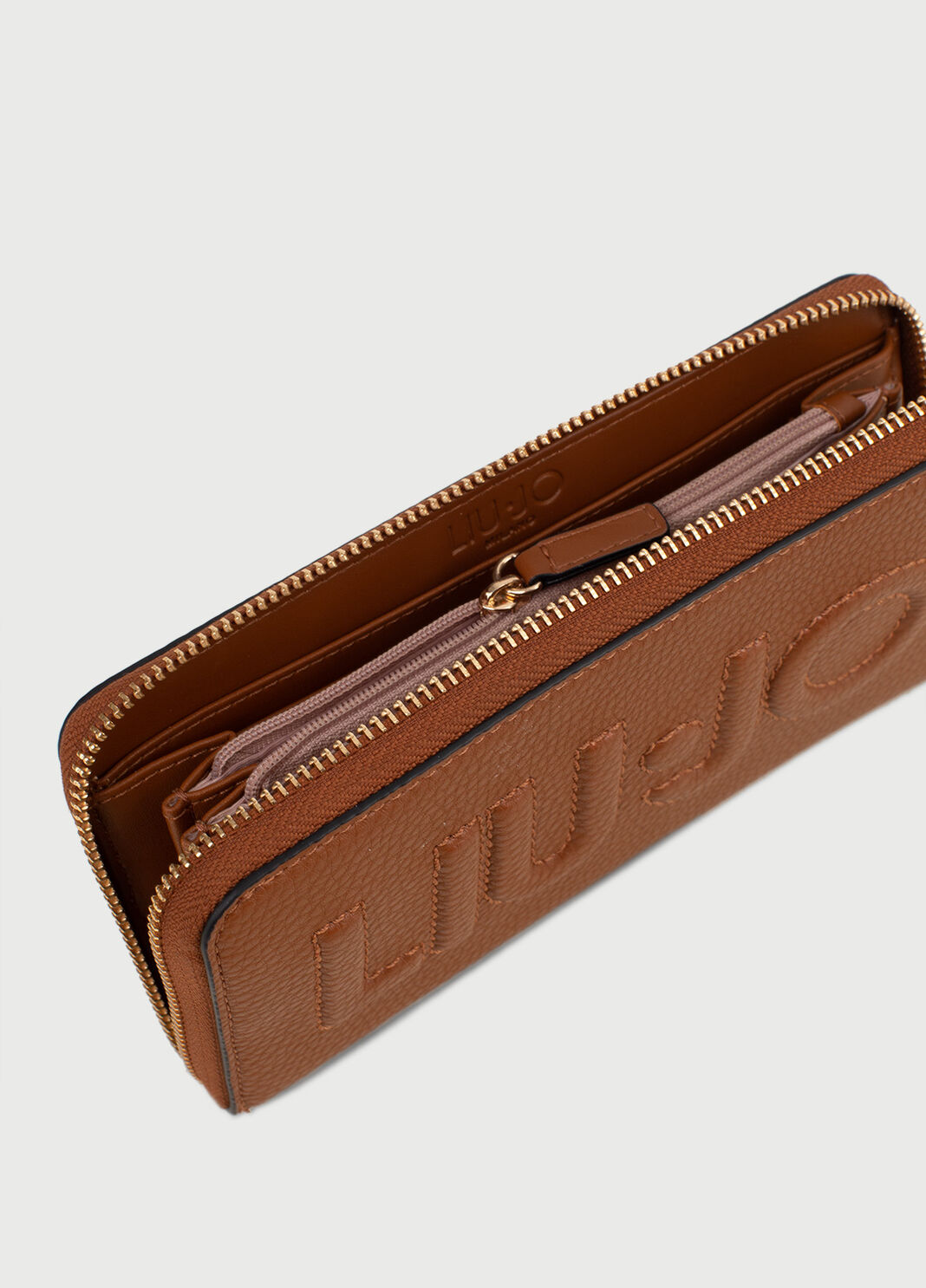 Large wallet with logo Brown Liu Jo - large image number 3
