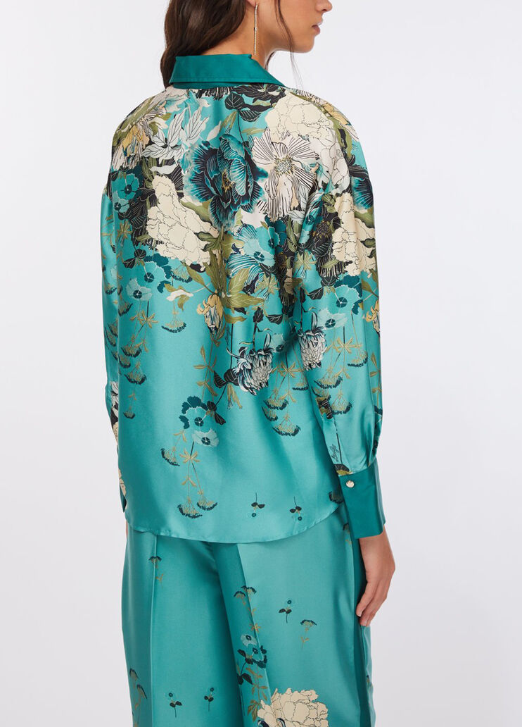 Camicia in twill stampato azzurro Liu Jo - medium