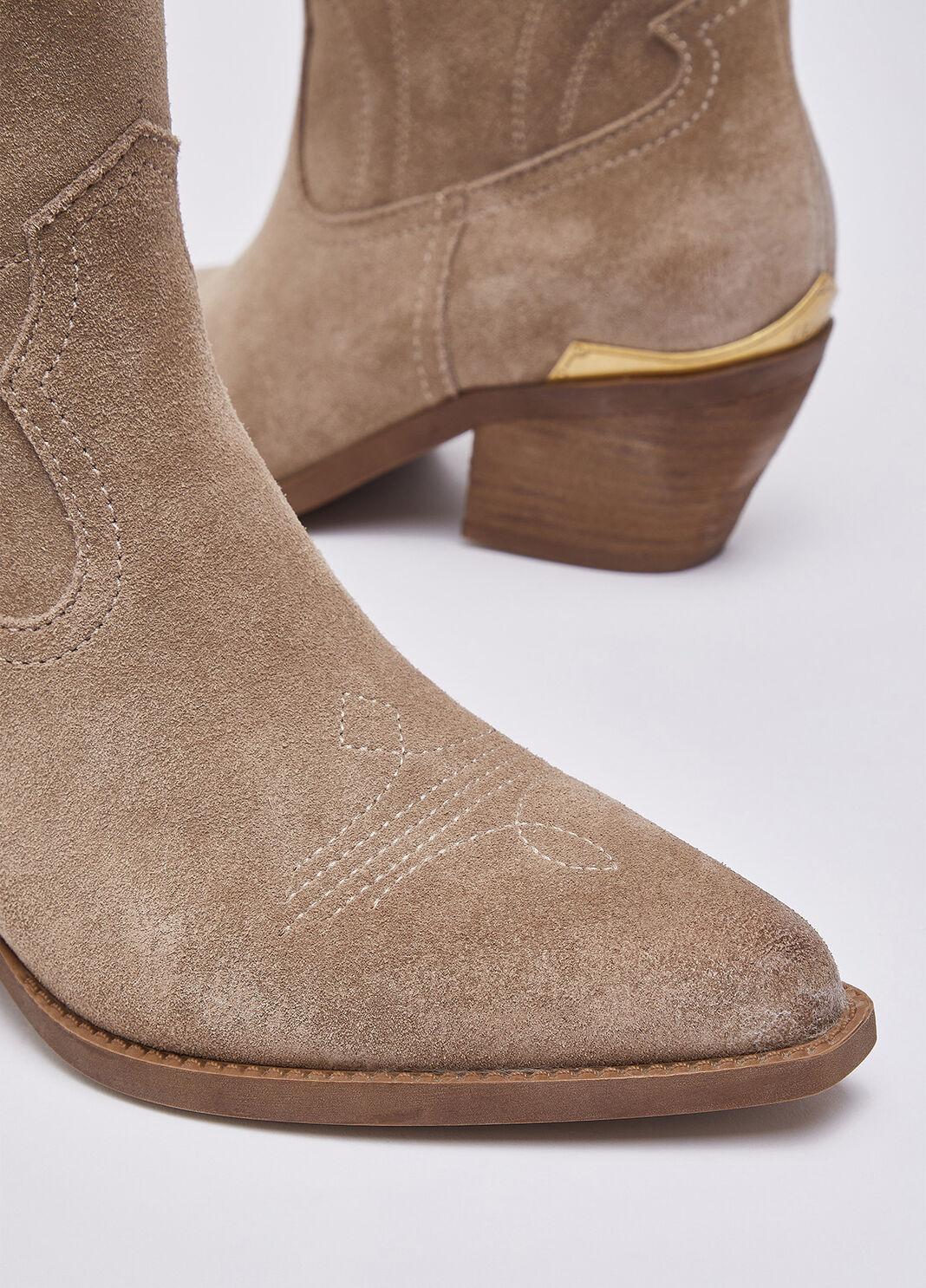 Suede cowboy boots havana Liu Jo - large image number 7