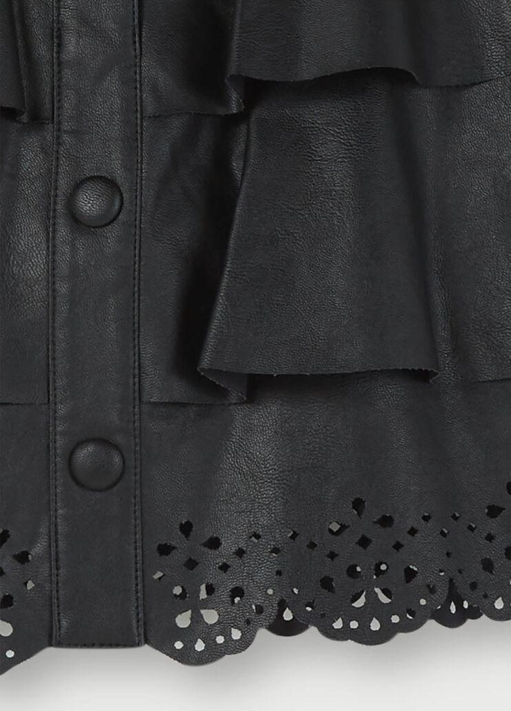 Mini skirt with frill details Black Liu Jo - large image number 2