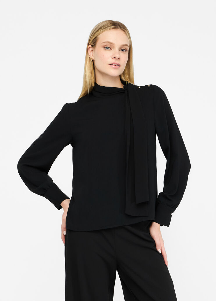 Blouse with scarf black Liu Jo - medium Blouse with scarf black Liu Jo - medium