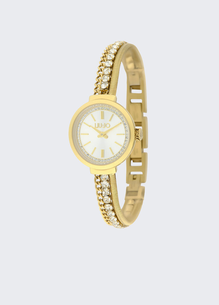 Watch with diamantés gold Liu Jo - medium Watch with diamantés gold Liu Jo - medium