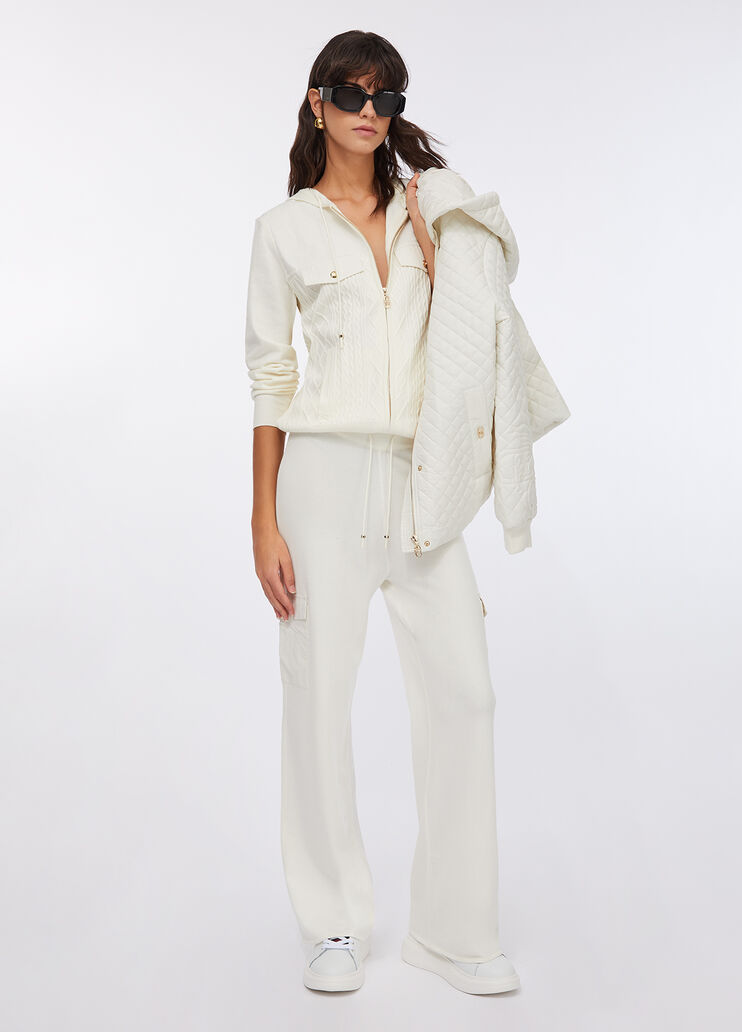 Quilted nylon coat milk white Liu Jo - large image number 5