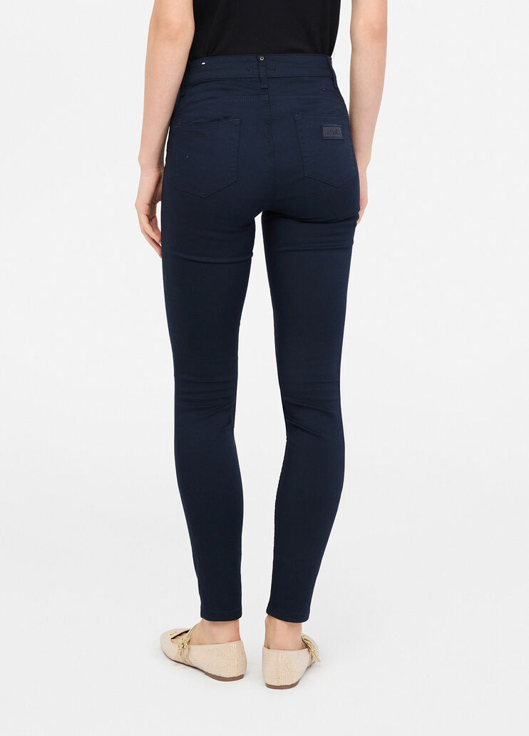 Pantalón pitillo con pedrería azul marino Liu Jo - large image number 1