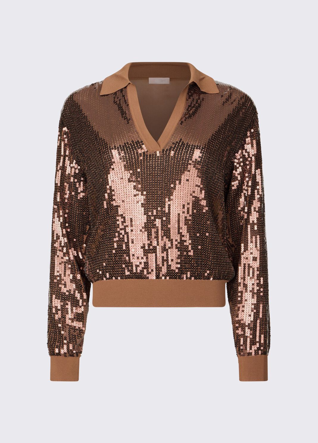 Jumper with sequins brown Liu Jo - large image number 6