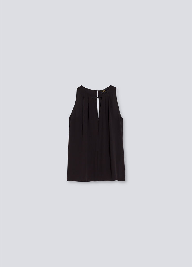 Eco-friendly top black Liu Jo - large image number 4 Eco-friendly top black Liu Jo - large image number 4