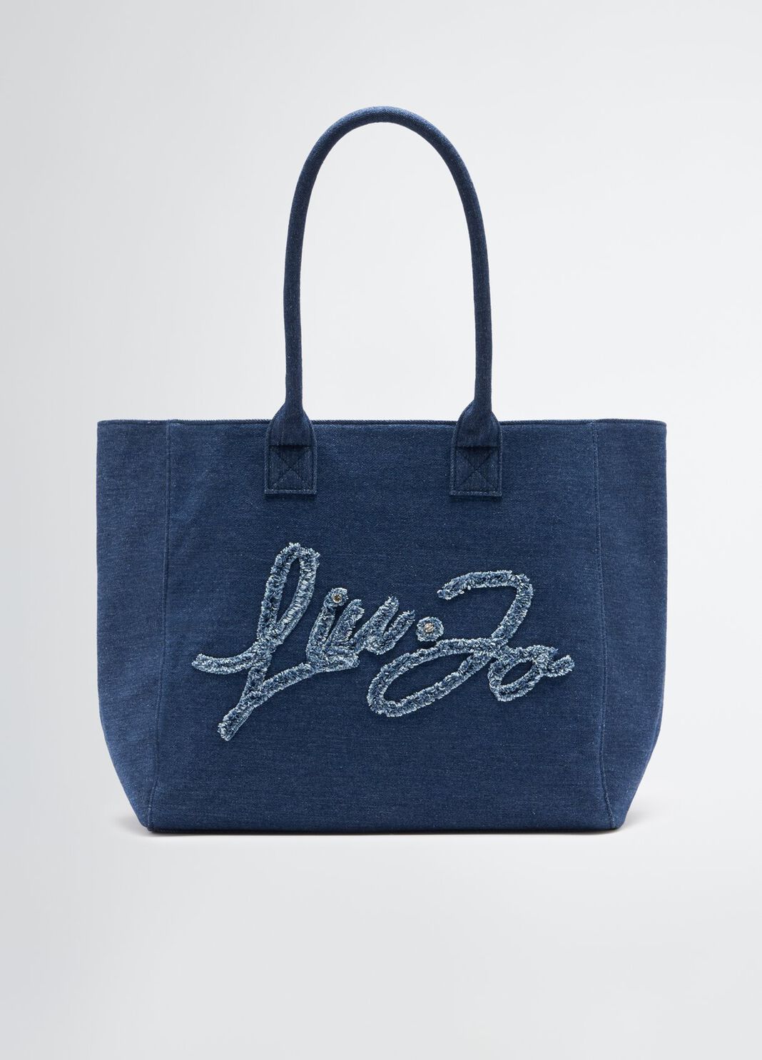 Large denim tote bag blue denim Liu Jo - large image number 0