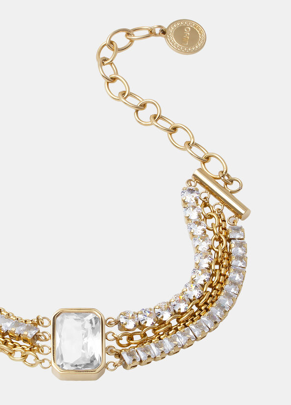 Glass crystal bracelet gold Liu Jo - large image number 1