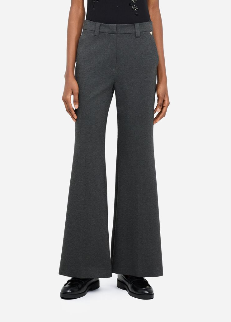 Pantalon évasé élégant couloer noir | Liu Jo