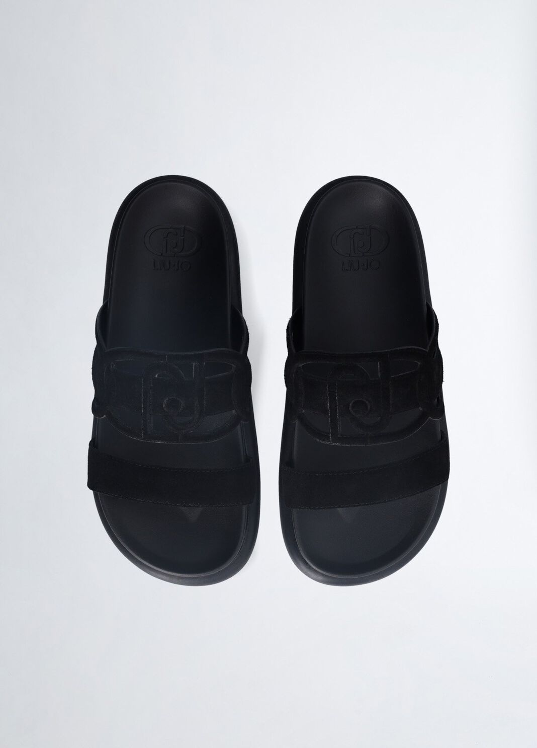 Mules avec maxi logo noir Liu Jo - large image number 12