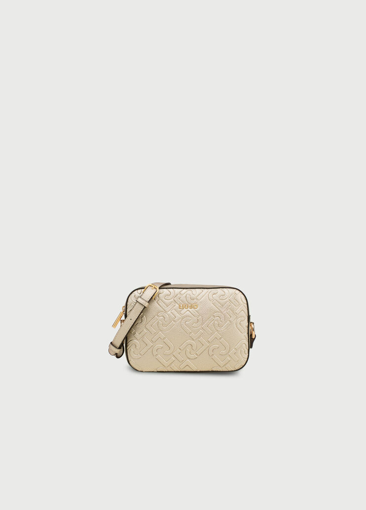 Crossbody bag with logo Light gold Liu Jo - large image number 0 Crossbody bag with logo Light gold Liu Jo - large image number 0